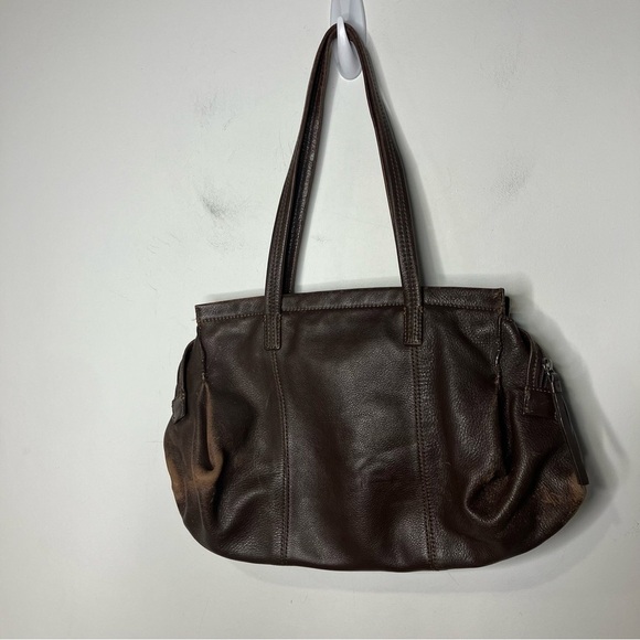 J. Jill brown leather shoulder bag medium size 12.75” x 11” - Picture 4 of 12